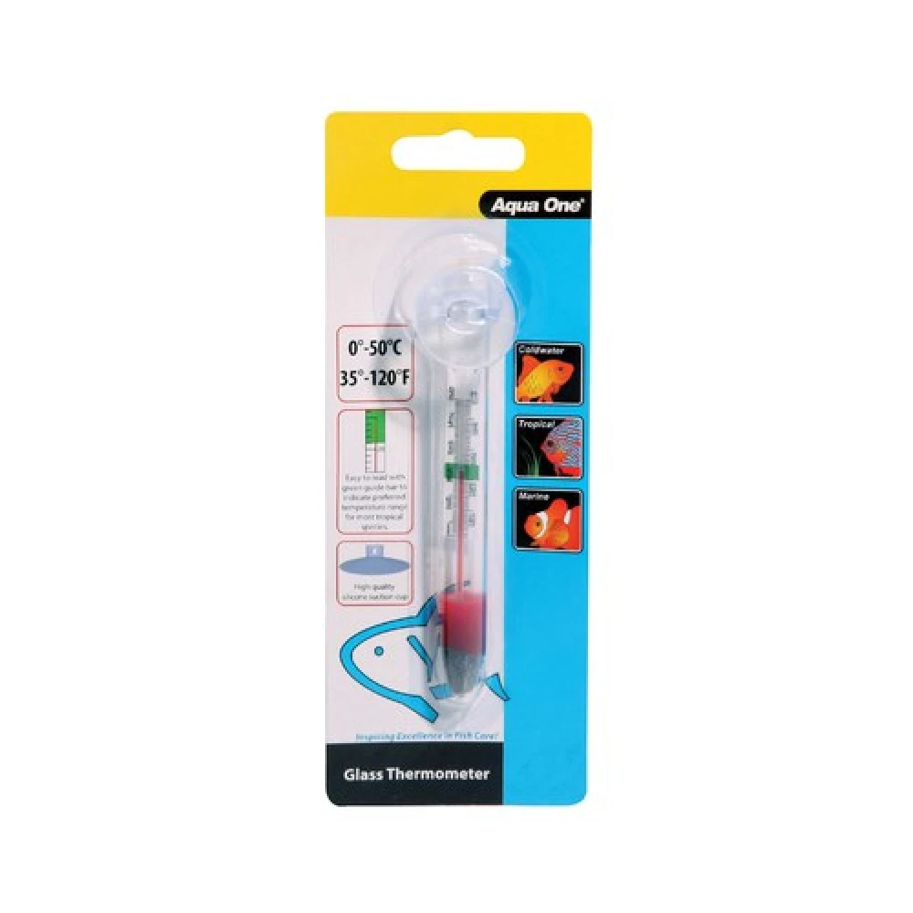 Aqua One Glass Thermometer