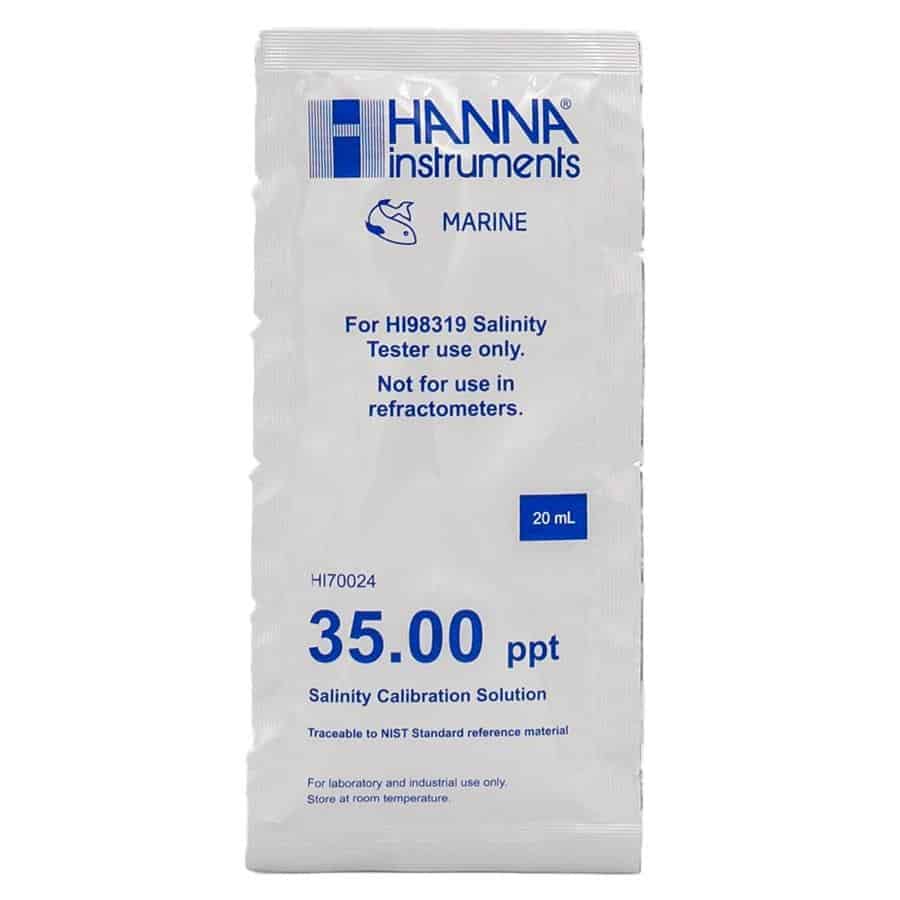 Hanna - Salinity Calibration Solution 35ppt 20 mL - SINGLE HL98319