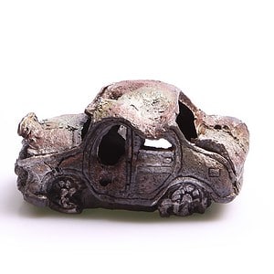 Ornament Ruined Car Sm 16x8cm