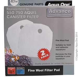 Aqua One Wool 2pk 401w – Aquis 550/750 – 25401w