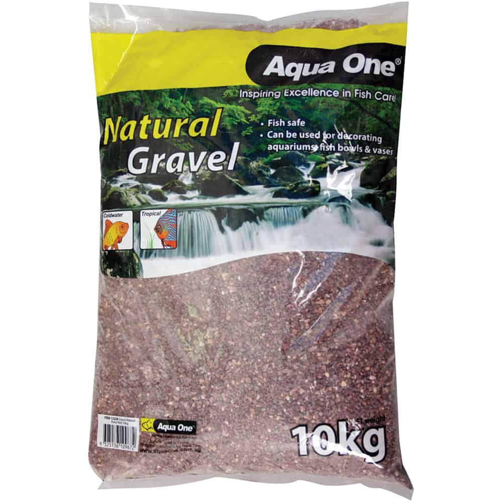 Aqua One Natural Gravel Ruby Red 10kg
