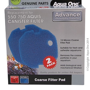 Aqua One Sponge 15ppi 2pk 401s – Aquis 550/750 – 25401s