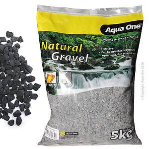 Aqua One Natural Gravel Phantom Black 5kg