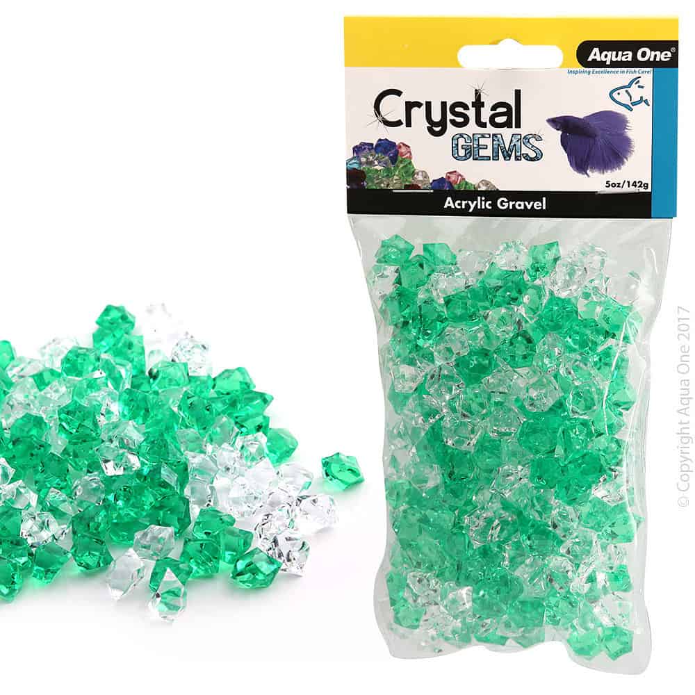 Aqua One Crystal Gems Acrylic Betta Gravel 145g 15mm Lucky Charm