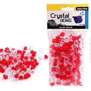 Aqua One Crystal Gems Acrylic Betta Gravel 145g 15mm Fire N Ice