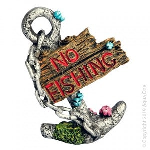Ornament Anchor No Fishing 8×4.5×10.5cm