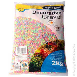 Aqua One Decorative Gravel 2kg Neon 4-6mm No.2