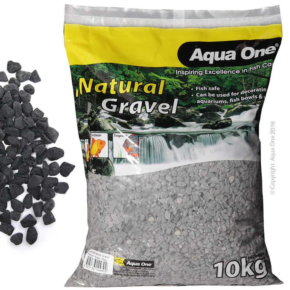Aqua One Natural Gravel Phantom Black 10kg
