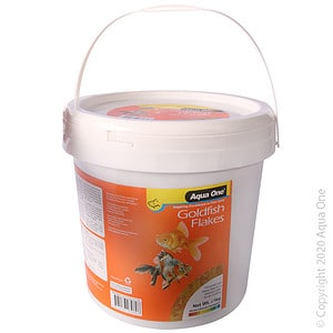 Aqua One Goldfish Flake Food Bulk Bucket 1kg
