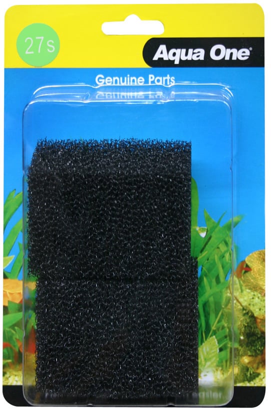 AQUA ONE SPONGE 27S - 2 PACK FOR MAXI 103F INTERNAL FILTER (25027S)