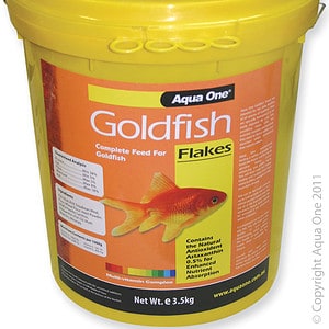 Aqua One Goldfish Flake Food Bulk Bucket 3.5kg