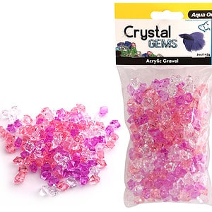 Aqua One Crystal Gems Acrylic Betta Gravel 145g 15mm Purple Passion