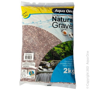 Aqua One Natural Gravel Ruby Red 2kg