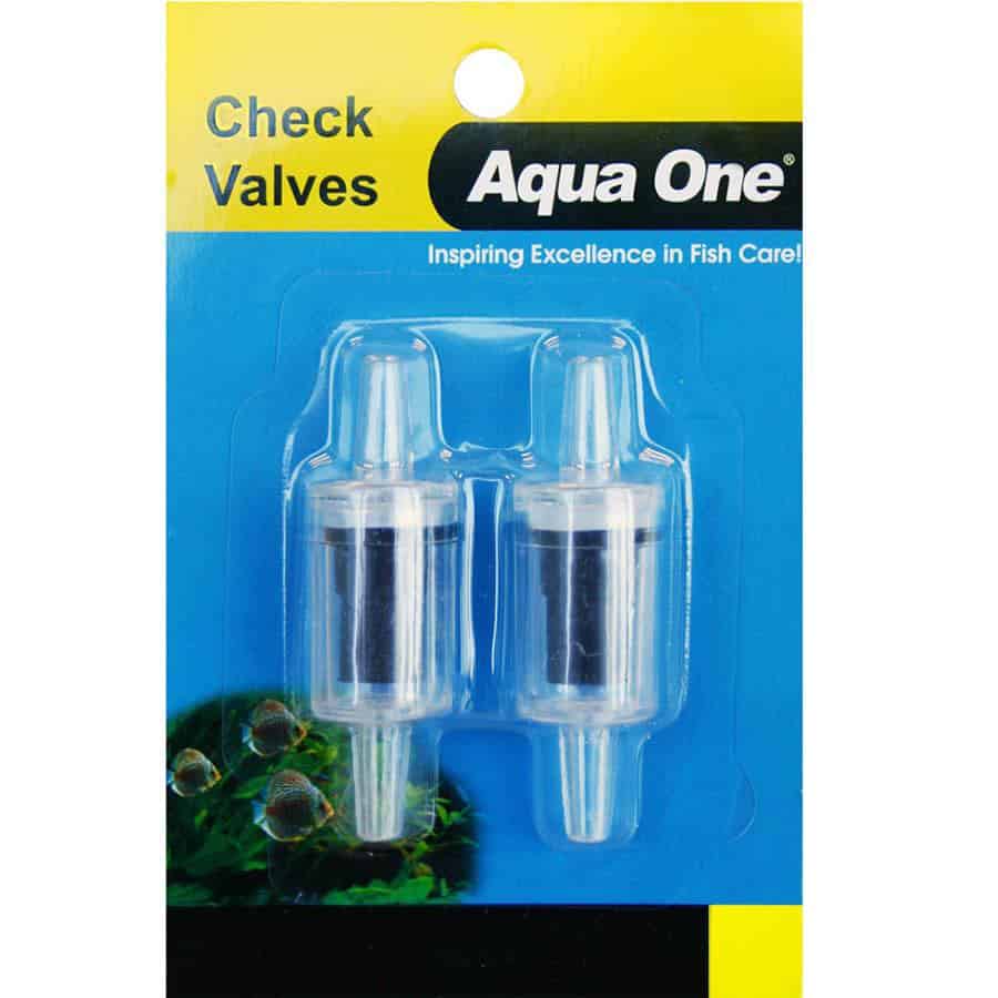 Aqua One Air Line Check Valve Carded 2pk