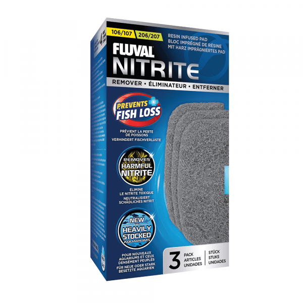 Fluval 106/206 107/207 Nitrite Remover Pads 3 Pack