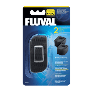 Fluval Nano Aquarium Filter Carbon Cartridge 2 Pack