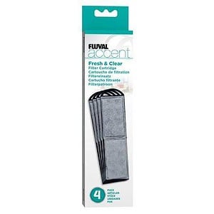 Fluval Accent Fresh  Clear Replacement Cartridge 4 Pack