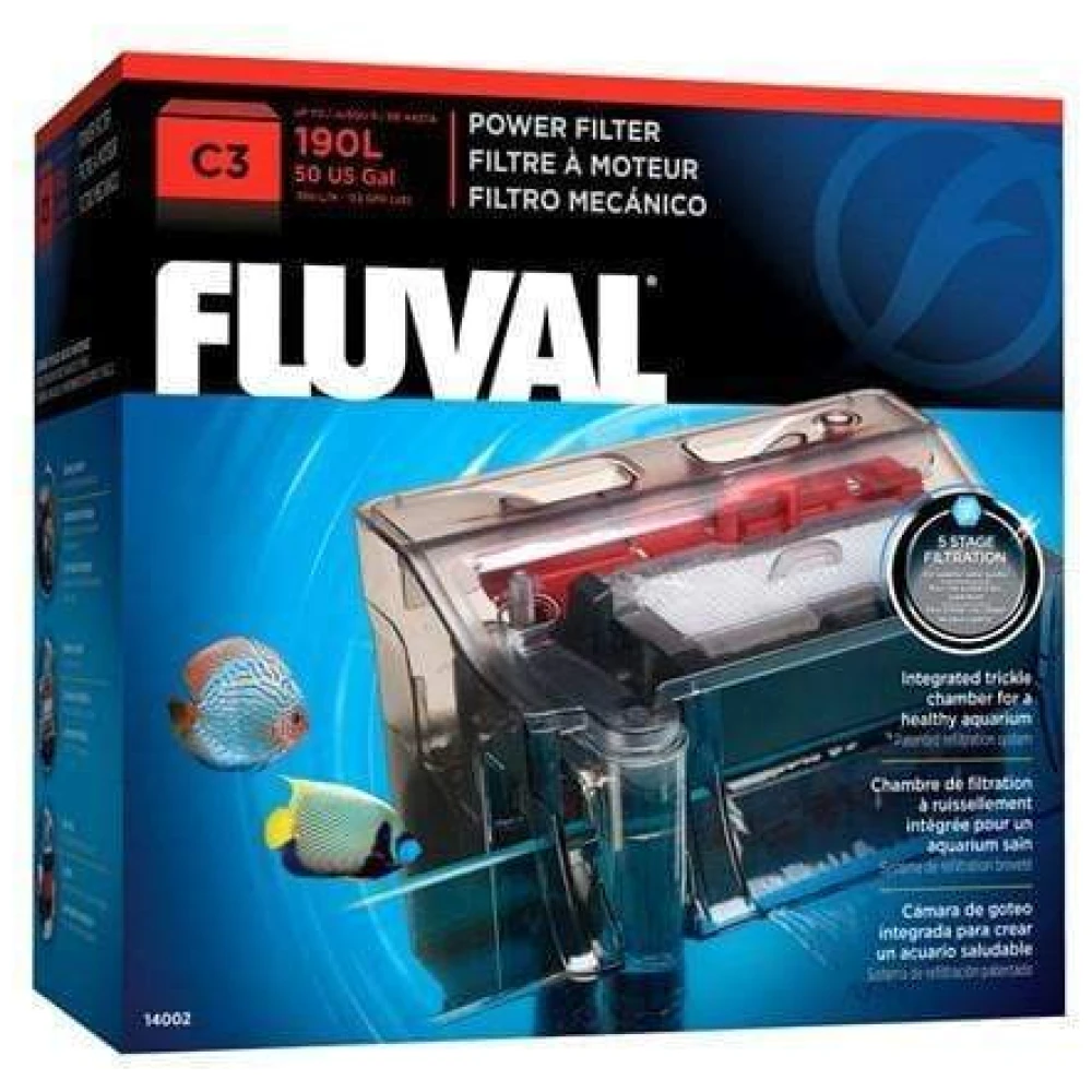Fluval C3 Hang On Power Filter 580Lh 190L