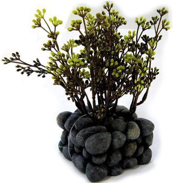 Fluval Chi Aquarium Plant with Pebble Base Ornament