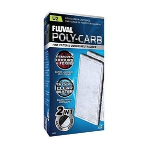 Fluval U2 Filter Poly/Carbon 2 Pack