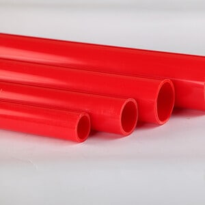Red DIN UPVC Pipe Per Metre