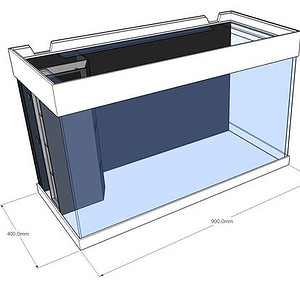 Aquatica 160 Aquarium Set Black
