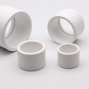 White DIN Push In Reducer
