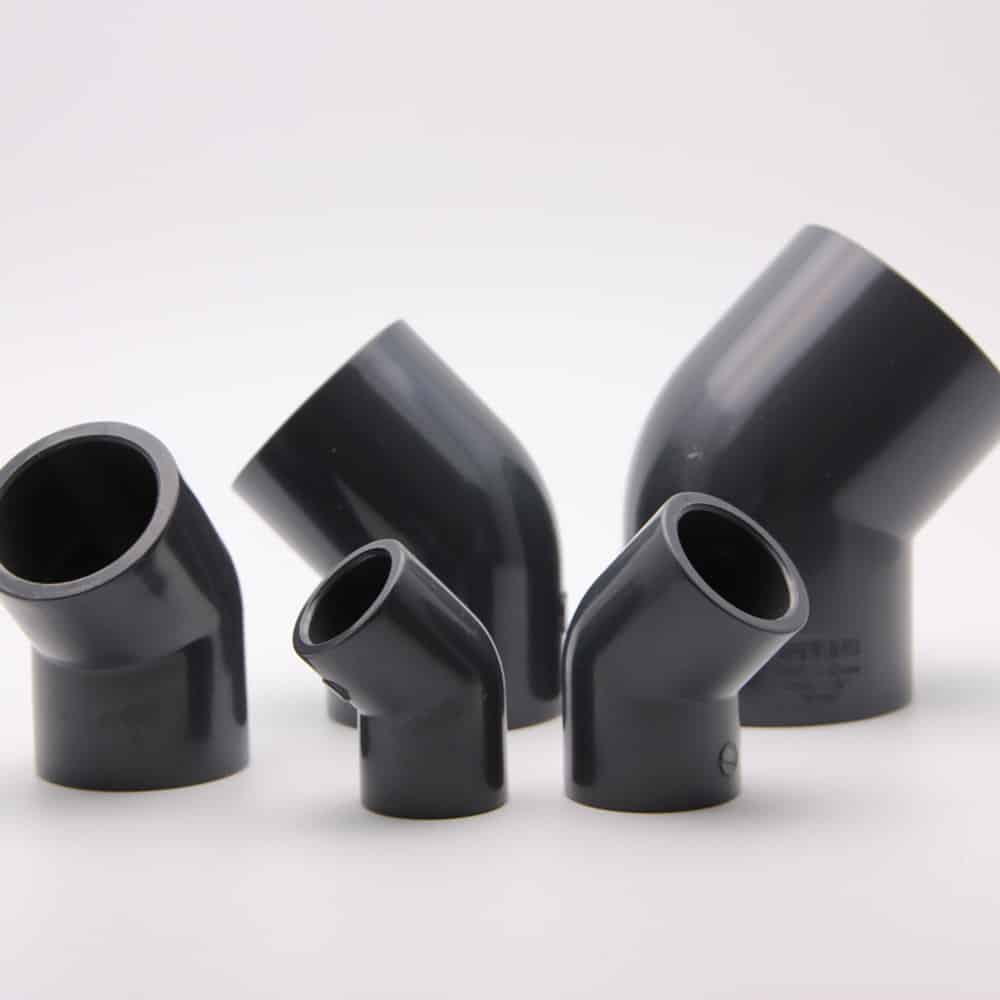 Grey DIN 45 Degree Elbow