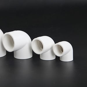White DIN 90 Degree Elbow