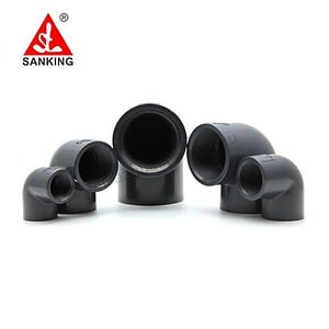 SxT Grey DIN 90 Degree Threaded Elbow