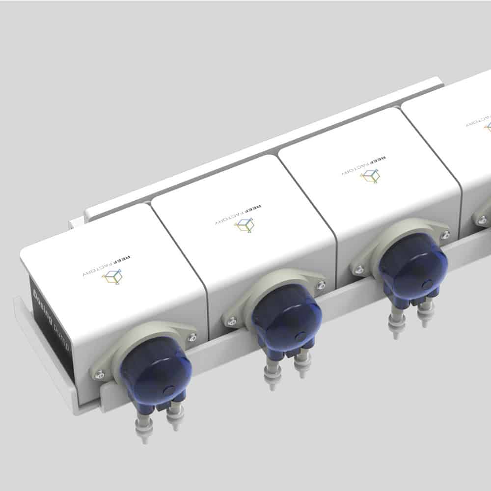 Reef Factory Dosing Pump Holder (Can hold up to 4 individual units) - Includes 4 way Power Splitter