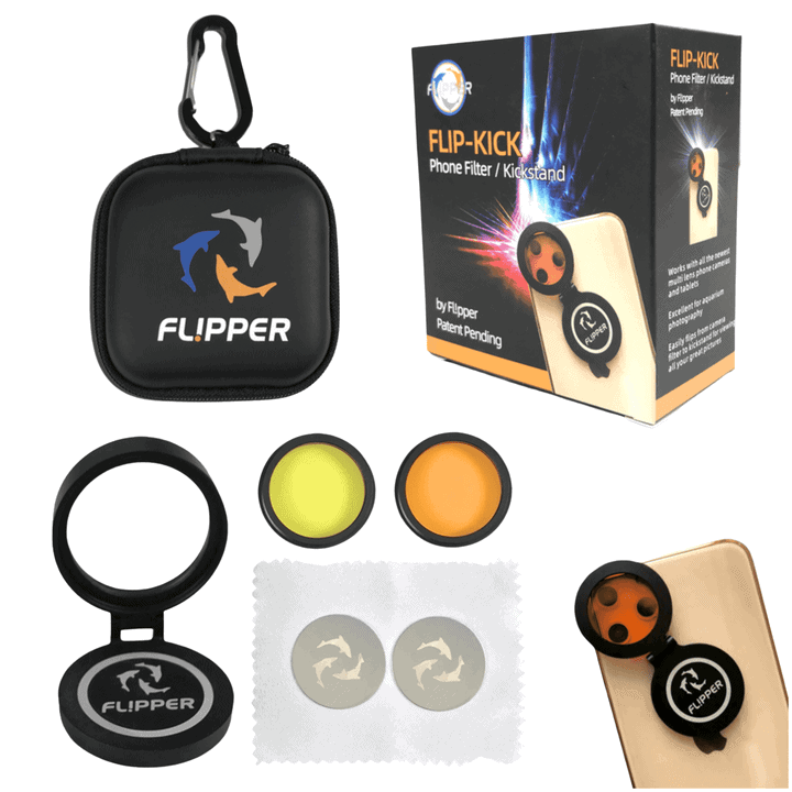 Flipper Flip-Kick Phone Filter Aquarium Reef Lens with Orange and Yellow Lenses - Image 7
