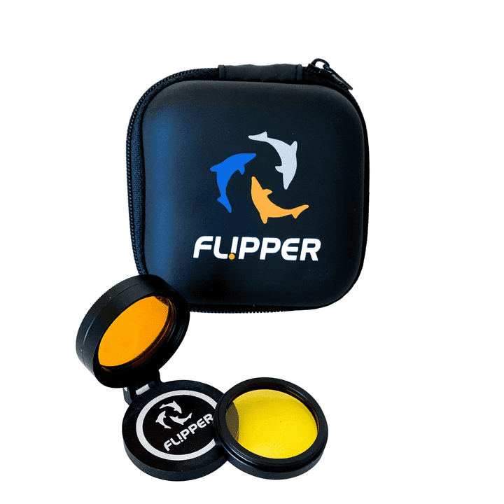 Flipper Flip-Kick Phone Filter Aquarium Reef Lens with Orange and Yellow Lenses