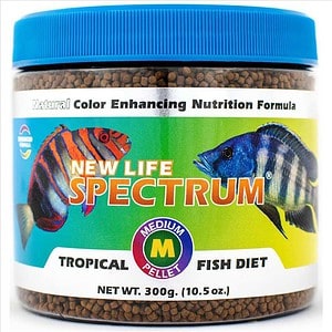 New Life Spectrum Medium Tropical Fish Diet 300g – Sinking Pellet 2-2.5mm
