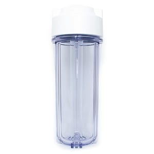 10″X 2.5″Clear Filter Housing ” 1/4″Quick Connect Fittings