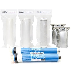 6 Stage Expert Filter Kit ” DI Resin & Twin 200GPD Membrane