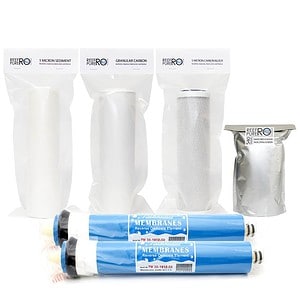 5 Stage Filter Kit ” DI Resin & Twin 50GPD Membranes