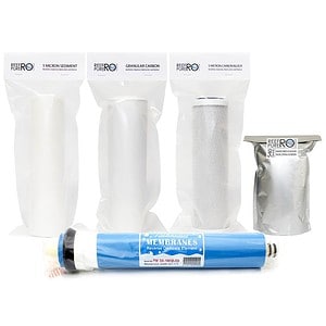 5 Stage Filter Kit ” DI Resin & Single 50GPD Membrane