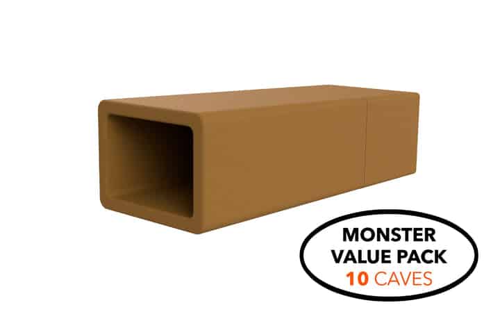 10 PACK | EZYCAVE - RECTANGLE | LIGHT BROWN
