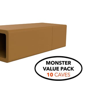 10 PACK | EZYCAVE – RECTANGLE | LIGHT BROWN