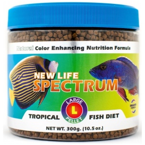 New Life Spectrum Large Tropical Fish Diet 300g – Sinking Pellet 3-3.5mm
