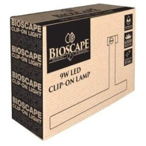 Bioscape LED Clip-on Lamp 9W Stainless Steel