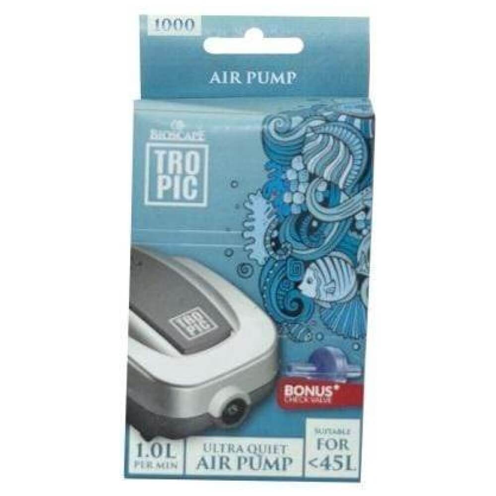Bioscape Tropic Air Pump 1000 (10-45L) Single Outlet