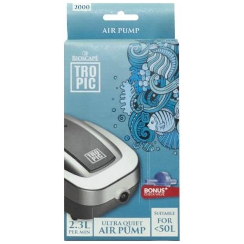 Bioscape Tropic Air Pump 2000 (25-50L) Single Outlet