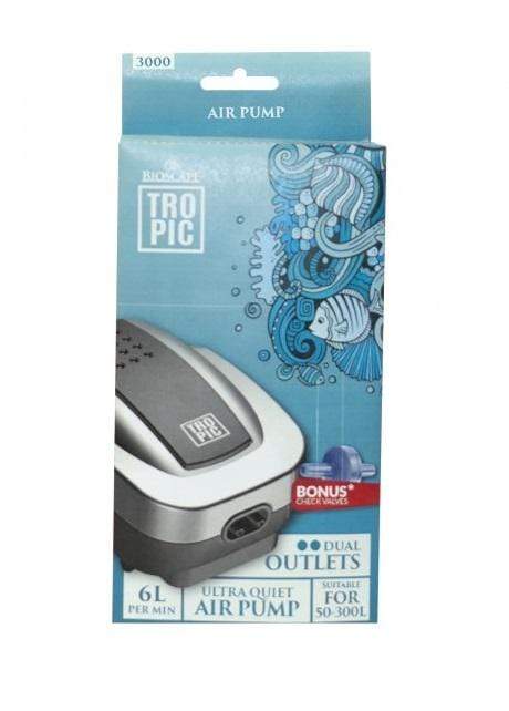 Bioscape Tropic Air Pump 3000 (50-300L) Twin Outlet