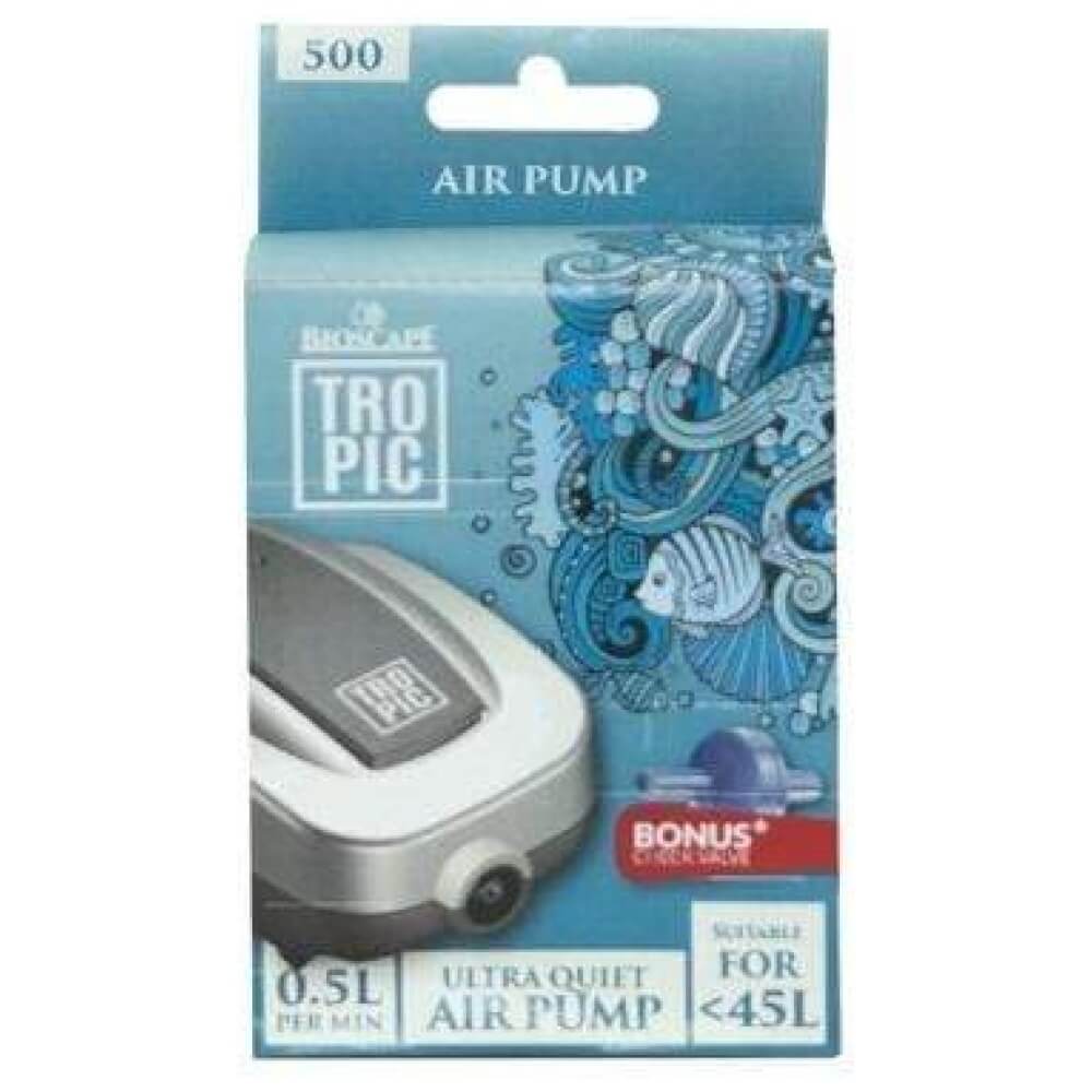 Bioscape Tropic Air Pump 500 (10-45L) Single Outlet
