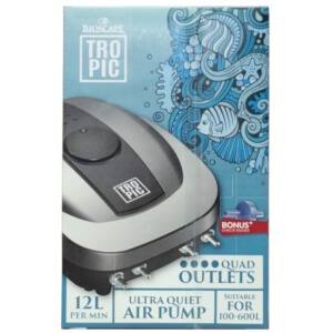 Bioscape Tropic Air Pump 8000 (100-600L) Quad Outlet Adjustable