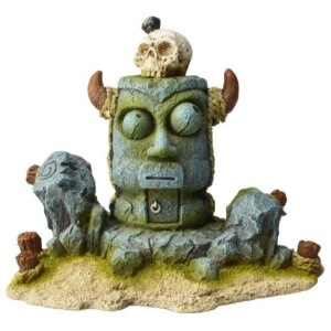 Bioscape Viking Tiki Statue wSkull 13.5 x 10.5 cm