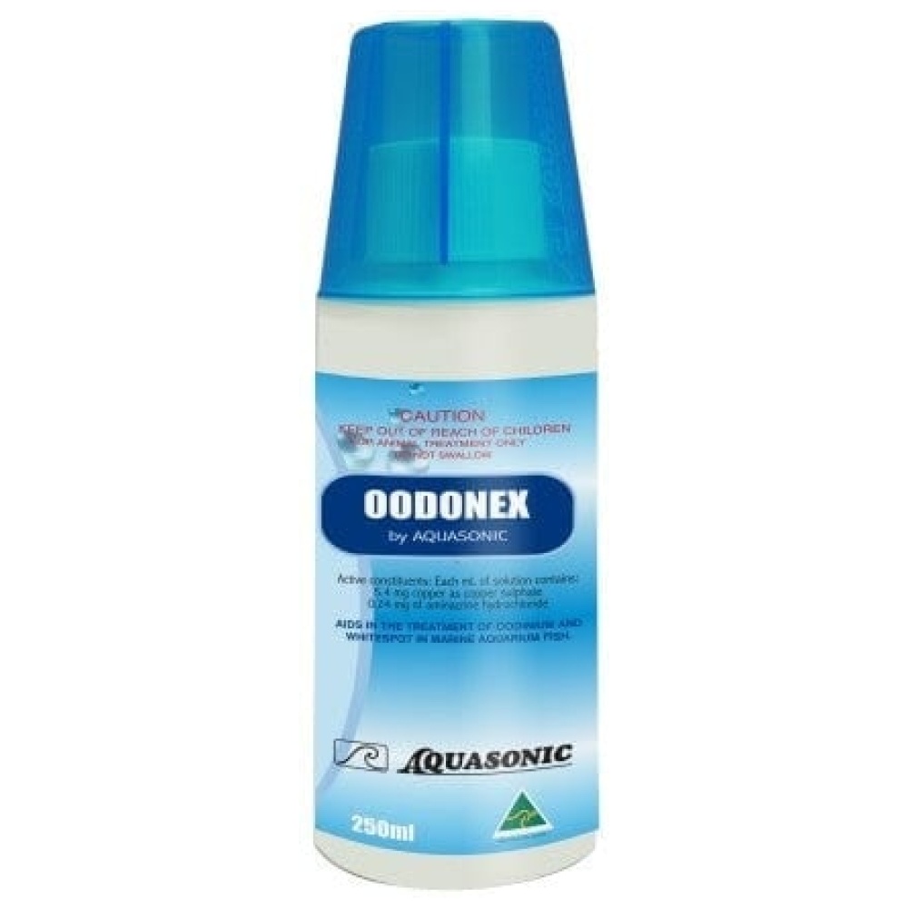 Aquasonic Marine Oodonex - White Spot & Velvet Treatment (Saltwater - Copper Sulphate & Aminacrine Hydrochloride)