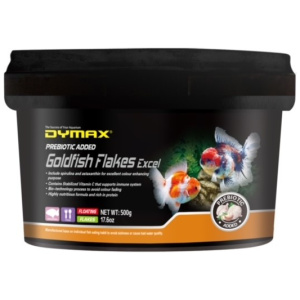 Dymax Goldfish Flakes Excel 500g Floating Flakes
